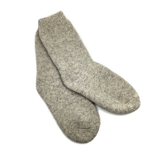 Wool Weekender Crew Sock - Natural