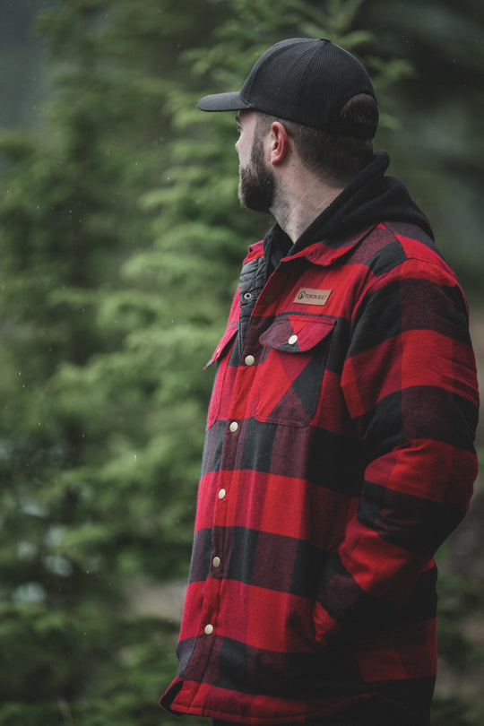 Yukon Grit Flannel Jacket - Classic Red