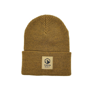 Waffle Knit Beanie - Rust